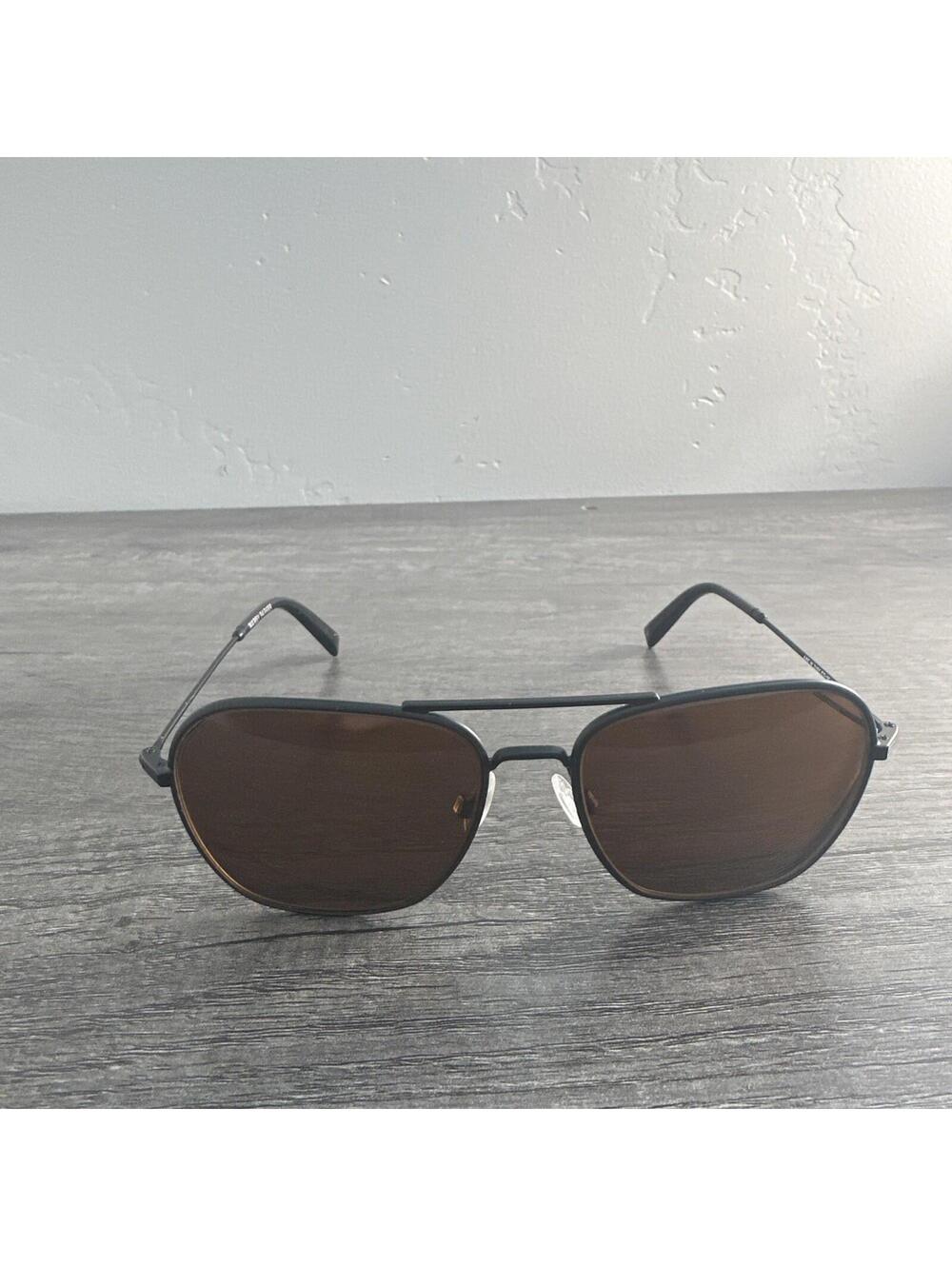 Warby Parker Sunglasses Abe M 2101 Black Aviator FRAMES ONLY 57-16-145